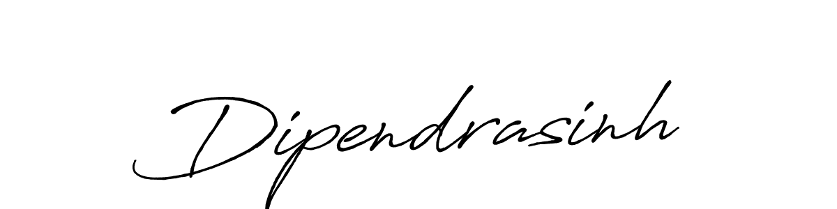 Design your own signature with our free online signature maker. With this signature software, you can create a handwritten (Antro_Vectra_Bolder) signature for name Dipendrasinh. Dipendrasinh signature style 7 images and pictures png