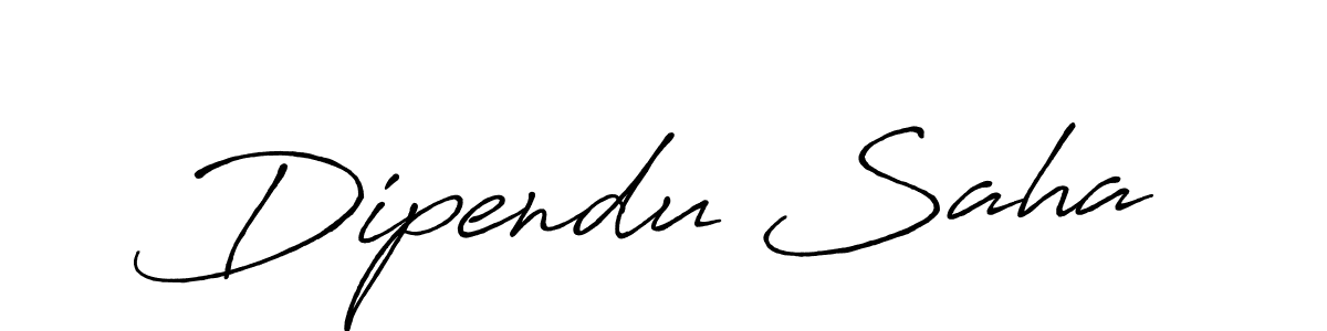 Use a signature maker to create a handwritten signature online. With this signature software, you can design (Antro_Vectra_Bolder) your own signature for name Dipendu Saha. Dipendu Saha signature style 7 images and pictures png