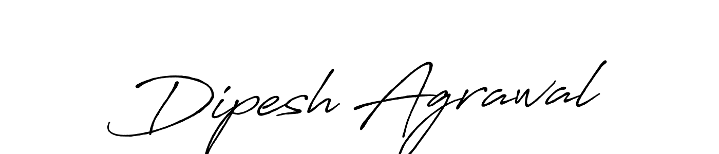How to make Dipesh Agrawal signature? Antro_Vectra_Bolder is a professional autograph style. Create handwritten signature for Dipesh Agrawal name. Dipesh Agrawal signature style 7 images and pictures png