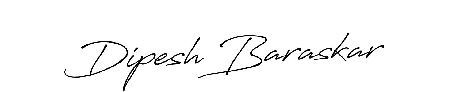 Design your own signature with our free online signature maker. With this signature software, you can create a handwritten (Antro_Vectra_Bolder) signature for name Dipesh Baraskar. Dipesh Baraskar signature style 7 images and pictures png