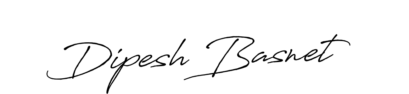 Make a beautiful signature design for name Dipesh Basnet. With this signature (Antro_Vectra_Bolder) style, you can create a handwritten signature for free. Dipesh Basnet signature style 7 images and pictures png