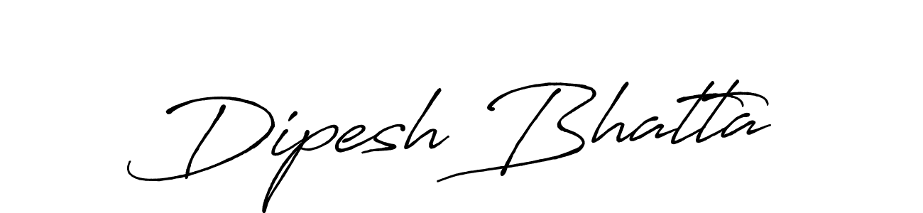 How to make Dipesh Bhatta name signature. Use Antro_Vectra_Bolder style for creating short signs online. This is the latest handwritten sign. Dipesh Bhatta signature style 7 images and pictures png