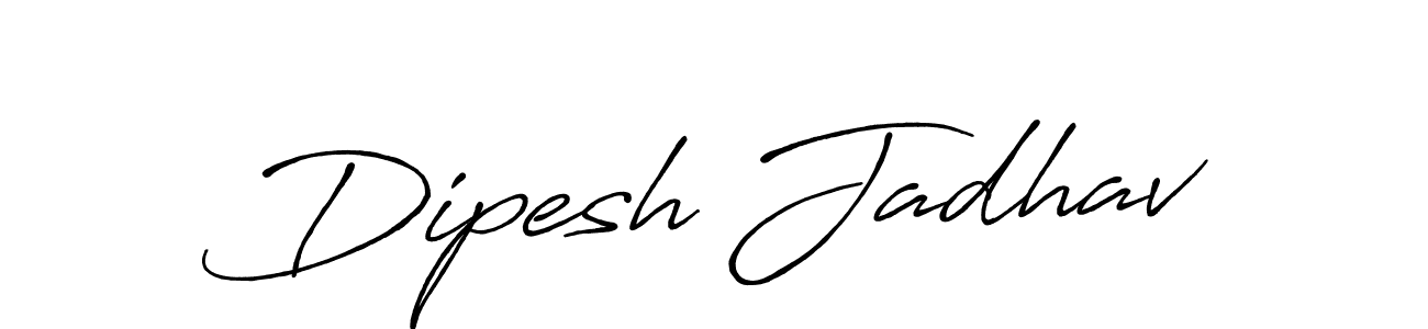 Also You can easily find your signature by using the search form. We will create Dipesh Jadhav name handwritten signature images for you free of cost using Antro_Vectra_Bolder sign style. Dipesh Jadhav signature style 7 images and pictures png