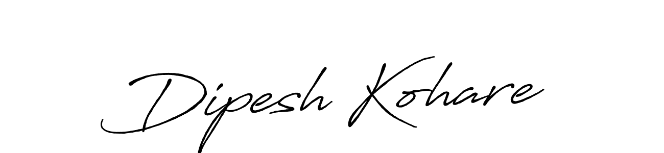 Use a signature maker to create a handwritten signature online. With this signature software, you can design (Antro_Vectra_Bolder) your own signature for name Dipesh Kohare. Dipesh Kohare signature style 7 images and pictures png