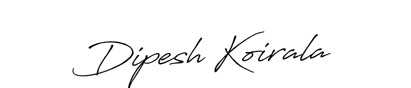 Use a signature maker to create a handwritten signature online. With this signature software, you can design (Antro_Vectra_Bolder) your own signature for name Dipesh Koirala. Dipesh Koirala signature style 7 images and pictures png