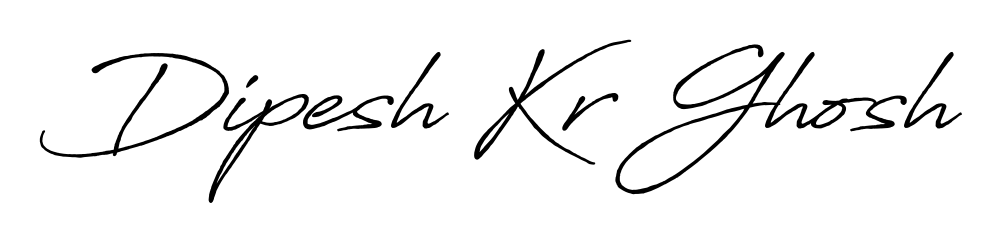 Upgrade your professional image with Dipesh Kr Ghosh signature created with Antro_Vectra_Bolder font. Fast, free, and watermark-free download. Dipesh Kr Ghosh signature style 7 images and pictures png