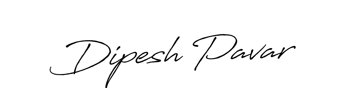 How to make Dipesh Pavar signature? Antro_Vectra_Bolder is a professional autograph style. Create handwritten signature for Dipesh Pavar name. Dipesh Pavar signature style 7 images and pictures png