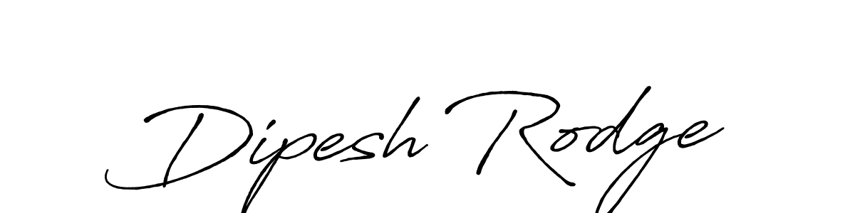 Create a beautiful signature design for name Dipesh Rodge. With this signature (Antro_Vectra_Bolder) fonts, you can make a handwritten signature for free. Dipesh Rodge signature style 7 images and pictures png