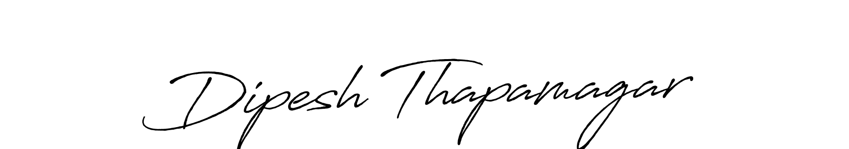 How to make Dipesh Thapamagar signature? Antro_Vectra_Bolder is a professional autograph style. Create handwritten signature for Dipesh Thapamagar name. Dipesh Thapamagar signature style 7 images and pictures png