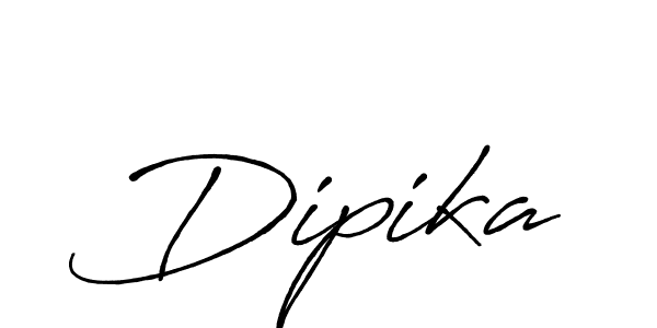 Design your own signature with our free online signature maker. With this signature software, you can create a handwritten (Antro_Vectra_Bolder) signature for name Dipika. Dipika signature style 7 images and pictures png