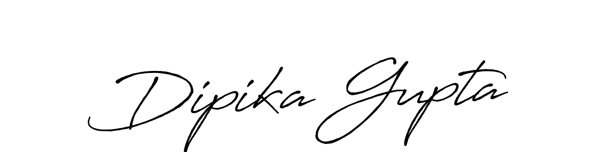 Create a beautiful signature design for name Dipika Gupta. With this signature (Antro_Vectra_Bolder) fonts, you can make a handwritten signature for free. Dipika Gupta signature style 7 images and pictures png
