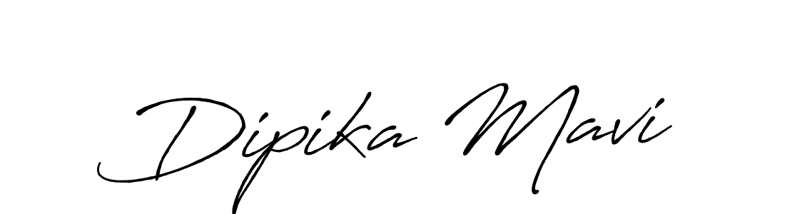 Use a signature maker to create a handwritten signature online. With this signature software, you can design (Antro_Vectra_Bolder) your own signature for name Dipika Mavi. Dipika Mavi signature style 7 images and pictures png
