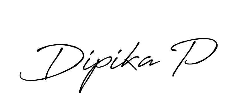 It looks lik you need a new signature style for name Dipika P. Design unique handwritten (Antro_Vectra_Bolder) signature with our free signature maker in just a few clicks. Dipika P signature style 7 images and pictures png