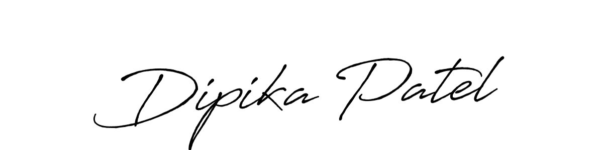 How to make Dipika Patel signature? Antro_Vectra_Bolder is a professional autograph style. Create handwritten signature for Dipika Patel name. Dipika Patel signature style 7 images and pictures png