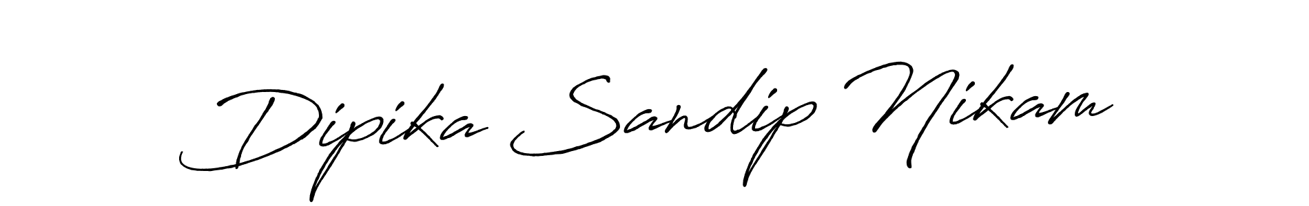 Make a short Dipika Sandip Nikam signature style. Manage your documents anywhere anytime using Antro_Vectra_Bolder. Create and add eSignatures, submit forms, share and send files easily. Dipika Sandip Nikam signature style 7 images and pictures png