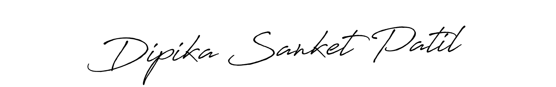 The best way (Antro_Vectra_Bolder) to make a short signature is to pick only two or three words in your name. The name Dipika Sanket Patil include a total of six letters. For converting this name. Dipika Sanket Patil signature style 7 images and pictures png