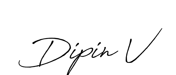 Once you've used our free online signature maker to create your best signature Antro_Vectra_Bolder style, it's time to enjoy all of the benefits that Dipin V name signing documents. Dipin V signature style 7 images and pictures png