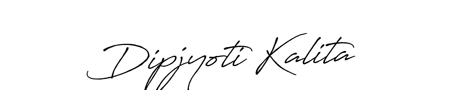 Design your own signature with our free online signature maker. With this signature software, you can create a handwritten (Antro_Vectra_Bolder) signature for name Dipjyoti Kalita. Dipjyoti Kalita signature style 7 images and pictures png