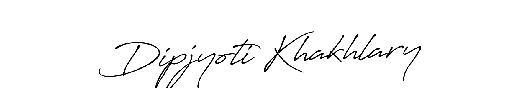 Use a signature maker to create a handwritten signature online. With this signature software, you can design (Antro_Vectra_Bolder) your own signature for name Dipjyoti Khakhlary. Dipjyoti Khakhlary signature style 7 images and pictures png