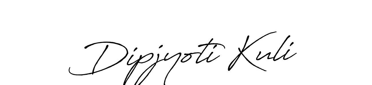 How to make Dipjyoti Kuli signature? Antro_Vectra_Bolder is a professional autograph style. Create handwritten signature for Dipjyoti Kuli name. Dipjyoti Kuli signature style 7 images and pictures png