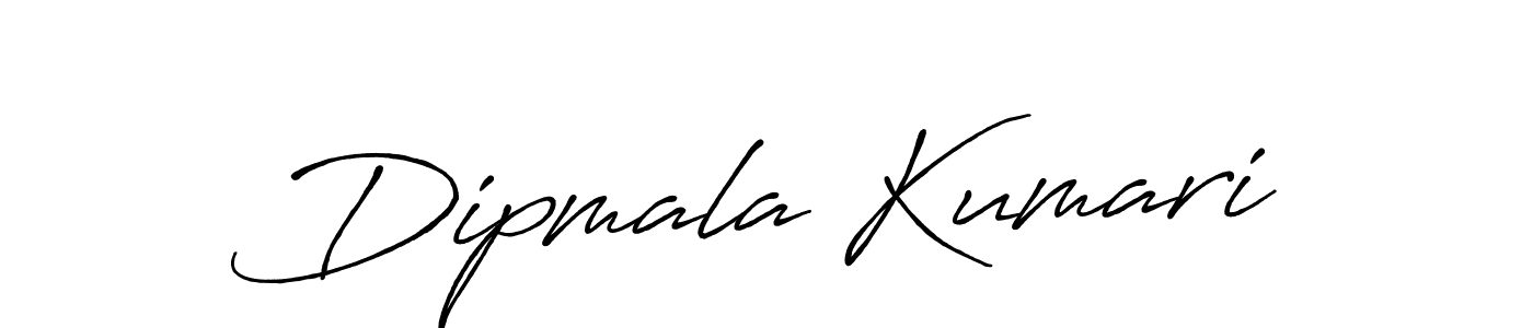 How to make Dipmala Kumari name signature. Use Antro_Vectra_Bolder style for creating short signs online. This is the latest handwritten sign. Dipmala Kumari signature style 7 images and pictures png