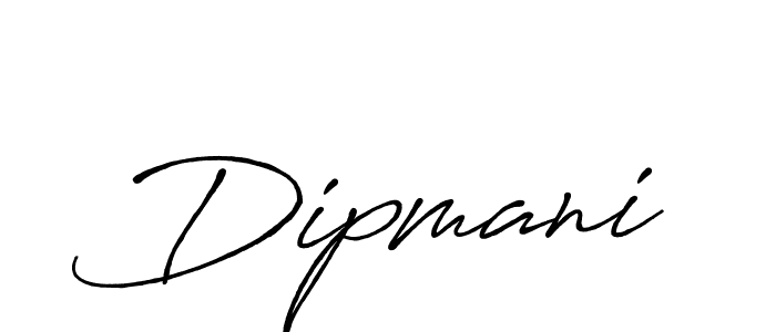 How to make Dipmani name signature. Use Antro_Vectra_Bolder style for creating short signs online. This is the latest handwritten sign. Dipmani signature style 7 images and pictures png