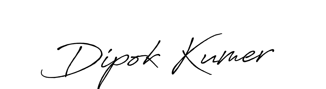 Dipok Kumer stylish signature style. Best Handwritten Sign (Antro_Vectra_Bolder) for my name. Handwritten Signature Collection Ideas for my name Dipok Kumer. Dipok Kumer signature style 7 images and pictures png