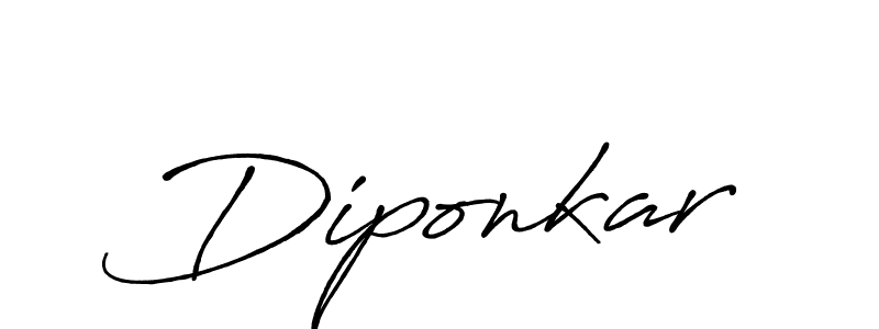 Use a signature maker to create a handwritten signature online. With this signature software, you can design (Antro_Vectra_Bolder) your own signature for name Diponkar. Diponkar signature style 7 images and pictures png