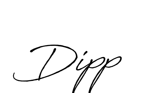 Dipp  stylish signature style. Best Handwritten Sign (Antro_Vectra_Bolder) for my name. Handwritten Signature Collection Ideas for my name Dipp . Dipp  signature style 7 images and pictures png