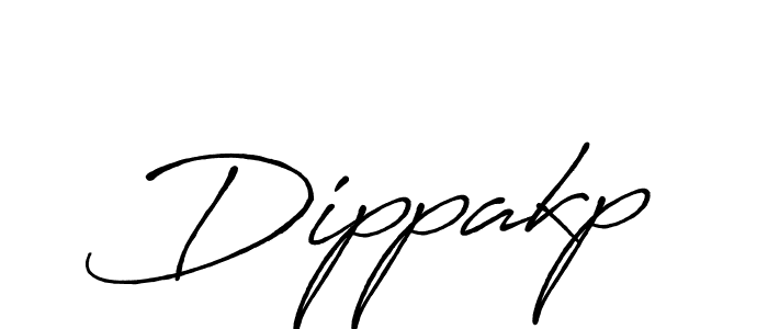 Use a signature maker to create a handwritten signature online. With this signature software, you can design (Antro_Vectra_Bolder) your own signature for name Dippakp. Dippakp signature style 7 images and pictures png