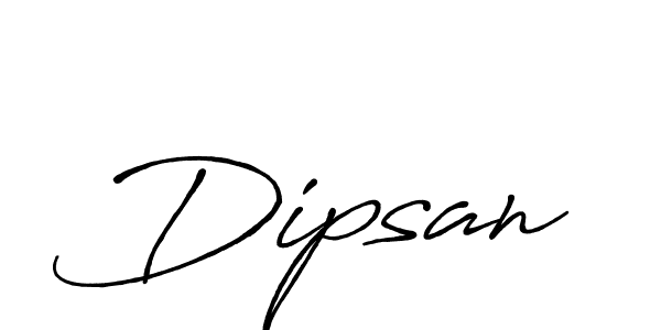 Make a beautiful signature design for name Dipsan. With this signature (Antro_Vectra_Bolder) style, you can create a handwritten signature for free. Dipsan signature style 7 images and pictures png