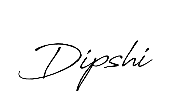 Design your own signature with our free online signature maker. With this signature software, you can create a handwritten (Antro_Vectra_Bolder) signature for name Dipshi. Dipshi signature style 7 images and pictures png