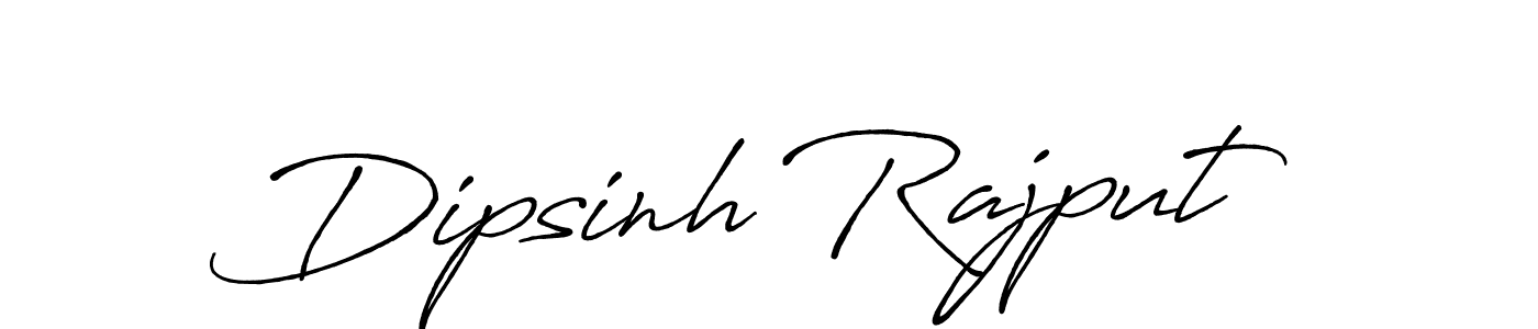 How to make Dipsinh Rajput name signature. Use Antro_Vectra_Bolder style for creating short signs online. This is the latest handwritten sign. Dipsinh Rajput signature style 7 images and pictures png