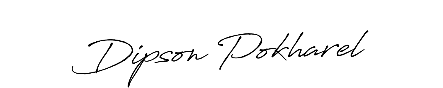 How to Draw Dipson Pokharel signature style? Antro_Vectra_Bolder is a latest design signature styles for name Dipson Pokharel. Dipson Pokharel signature style 7 images and pictures png