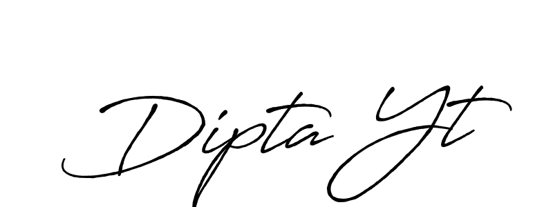 You should practise on your own different ways (Antro_Vectra_Bolder) to write your name (Dipta Yt) in signature. don't let someone else do it for you. Dipta Yt signature style 7 images and pictures png