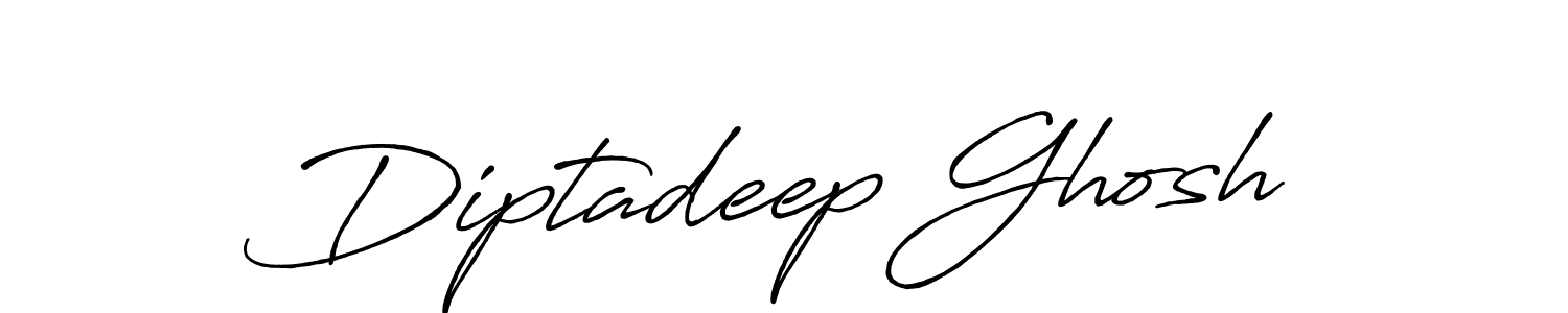 Make a beautiful signature design for name Diptadeep Ghosh. With this signature (Antro_Vectra_Bolder) style, you can create a handwritten signature for free. Diptadeep Ghosh signature style 7 images and pictures png