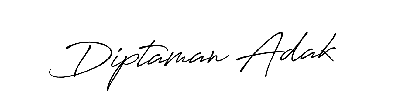 Make a beautiful signature design for name Diptaman Adak. With this signature (Antro_Vectra_Bolder) style, you can create a handwritten signature for free. Diptaman Adak signature style 7 images and pictures png