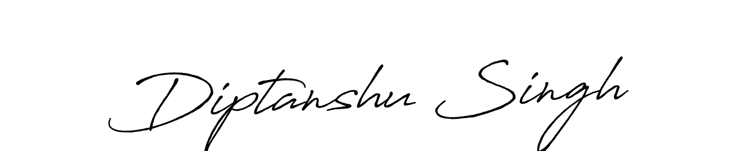 Diptanshu Singh stylish signature style. Best Handwritten Sign (Antro_Vectra_Bolder) for my name. Handwritten Signature Collection Ideas for my name Diptanshu Singh. Diptanshu Singh signature style 7 images and pictures png