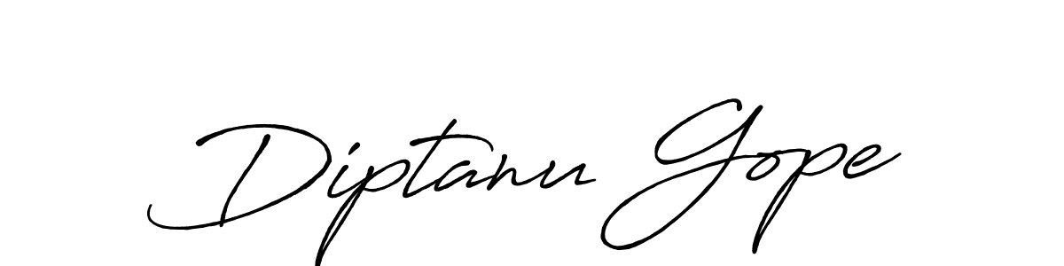 How to make Diptanu Gope name signature. Use Antro_Vectra_Bolder style for creating short signs online. This is the latest handwritten sign. Diptanu Gope signature style 7 images and pictures png