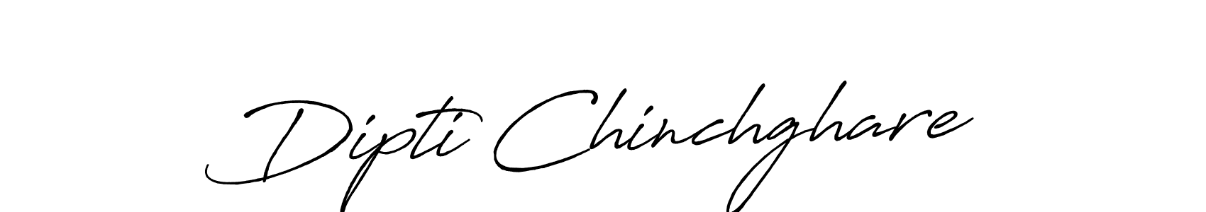 Create a beautiful signature design for name Dipti Chinchghare. With this signature (Antro_Vectra_Bolder) fonts, you can make a handwritten signature for free. Dipti Chinchghare signature style 7 images and pictures png