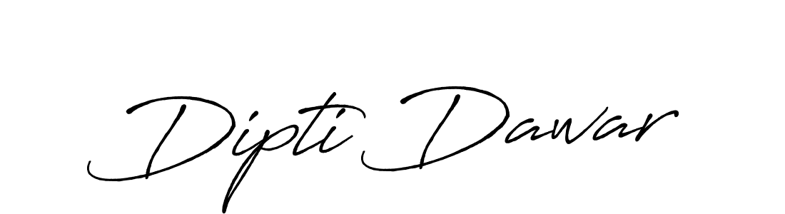 Dipti Dawar stylish signature style. Best Handwritten Sign (Antro_Vectra_Bolder) for my name. Handwritten Signature Collection Ideas for my name Dipti Dawar. Dipti Dawar signature style 7 images and pictures png