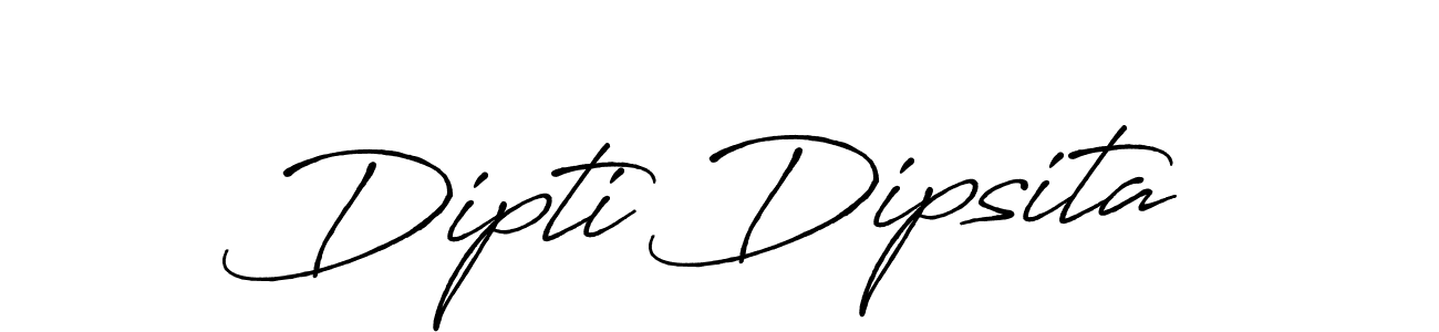 Dipti Dipsita stylish signature style. Best Handwritten Sign (Antro_Vectra_Bolder) for my name. Handwritten Signature Collection Ideas for my name Dipti Dipsita. Dipti Dipsita signature style 7 images and pictures png