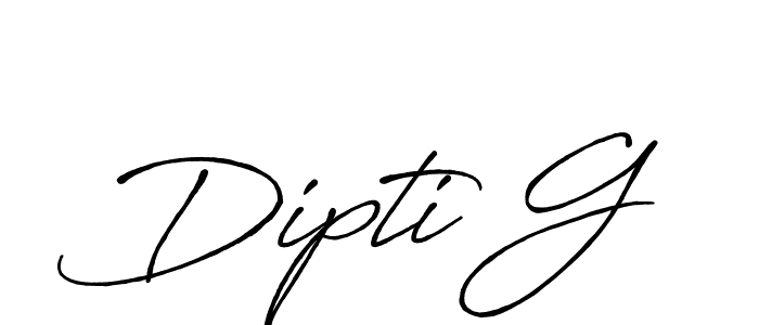 How to make Dipti G signature? Antro_Vectra_Bolder is a professional autograph style. Create handwritten signature for Dipti G name. Dipti G signature style 7 images and pictures png