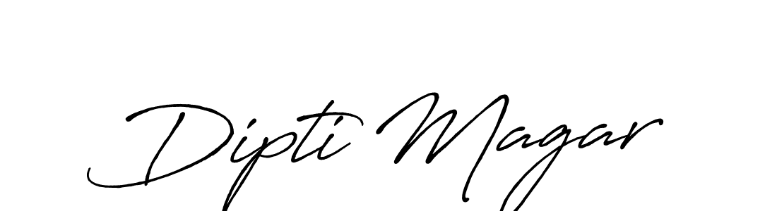Design your own signature with our free online signature maker. With this signature software, you can create a handwritten (Antro_Vectra_Bolder) signature for name Dipti Magar. Dipti Magar signature style 7 images and pictures png