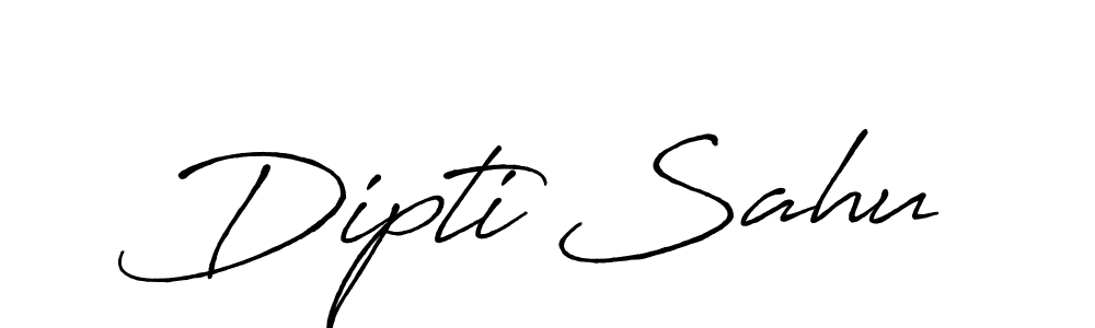 How to make Dipti Sahu name signature. Use Antro_Vectra_Bolder style for creating short signs online. This is the latest handwritten sign. Dipti Sahu signature style 7 images and pictures png