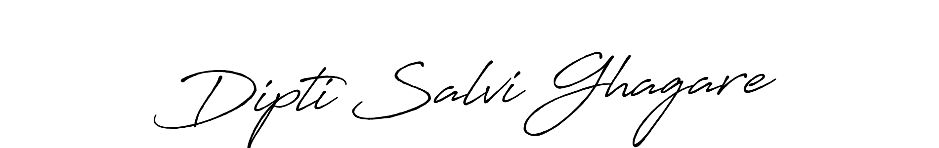 Make a beautiful signature design for name Dipti Salvi Ghagare. With this signature (Antro_Vectra_Bolder) style, you can create a handwritten signature for free. Dipti Salvi Ghagare signature style 7 images and pictures png