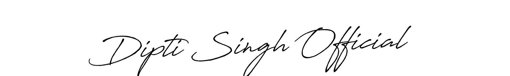 Make a beautiful signature design for name Dipti Singh Official. Use this online signature maker to create a handwritten signature for free. Dipti Singh Official signature style 7 images and pictures png