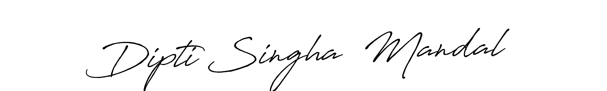 This is the best signature style for the Dipti Singha  Mandal name. Also you like these signature font (Antro_Vectra_Bolder). Mix name signature. Dipti Singha  Mandal signature style 7 images and pictures png