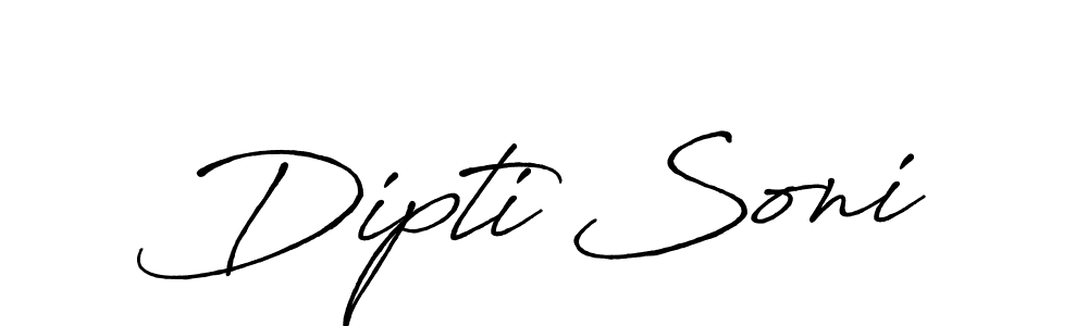 Dipti Soni stylish signature style. Best Handwritten Sign (Antro_Vectra_Bolder) for my name. Handwritten Signature Collection Ideas for my name Dipti Soni. Dipti Soni signature style 7 images and pictures png