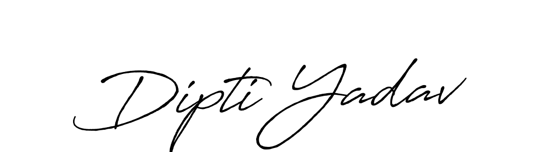 Use a signature maker to create a handwritten signature online. With this signature software, you can design (Antro_Vectra_Bolder) your own signature for name Dipti Yadav. Dipti Yadav signature style 7 images and pictures png